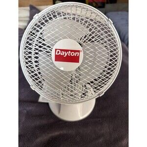 EUC Dayton 410C95 6"  Clip on Fan. 2 Speeds, 120Vac, White. Used A Few Days